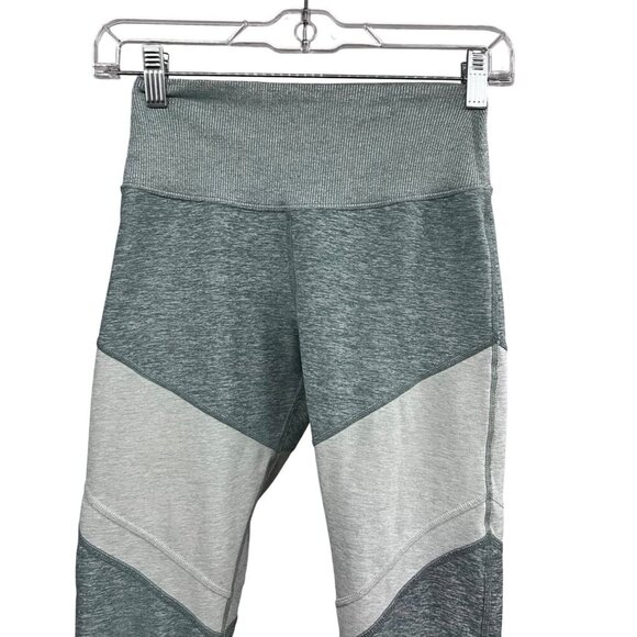 Alo Yoga Womens Gray Blue Colorblock High Waist Leggings Small Alosoft Stretch - Picture 3 of 5